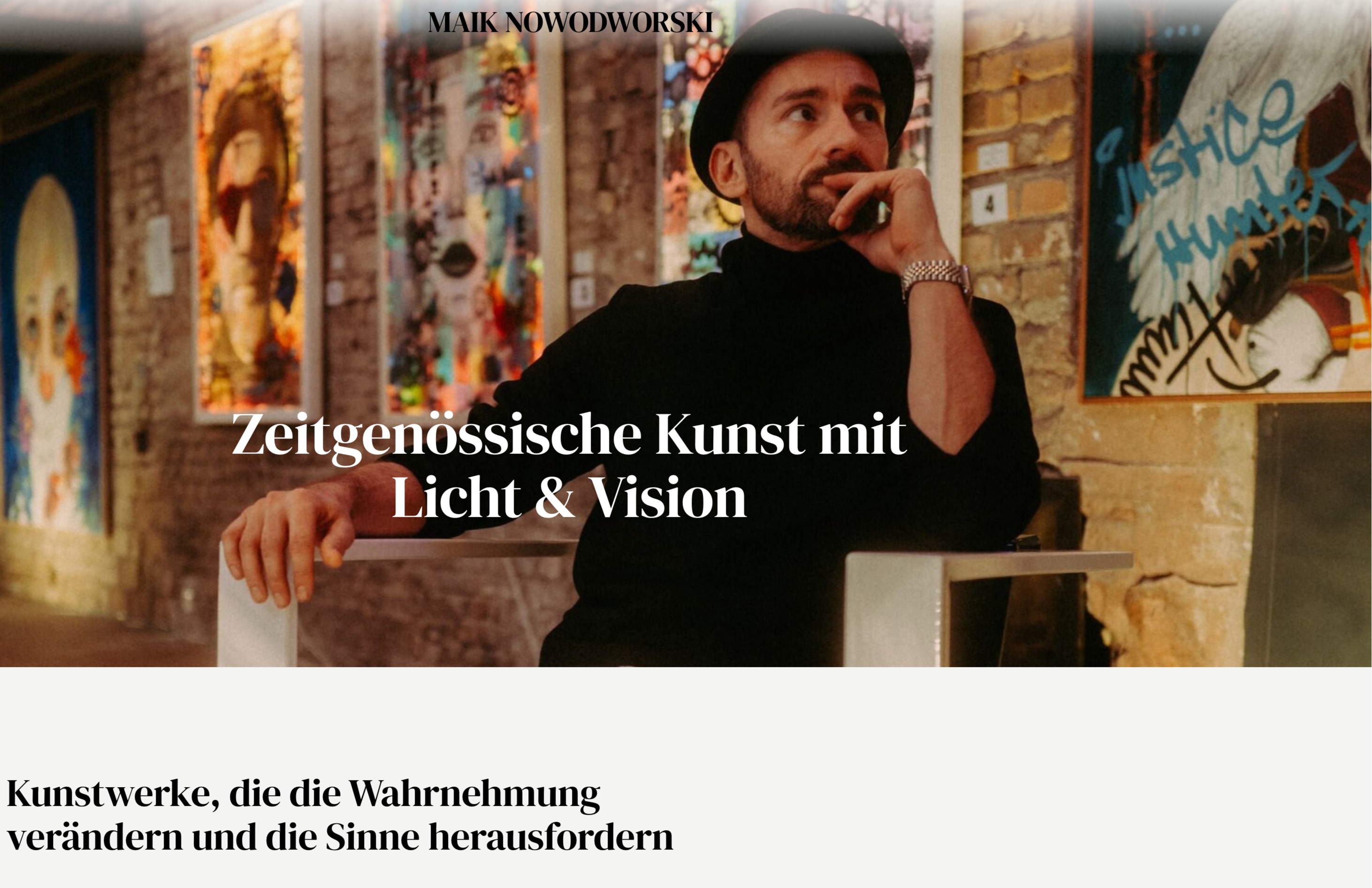 Bild einer Webseite welche wir gebaut haben für unser Portfolio